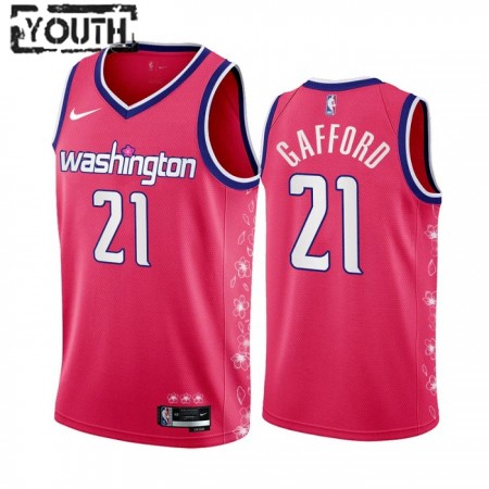Canotte Bambino Washington Wizards Daniel Gafford 21 2022-23 City Edition fiore di ciliegio rosa Swingman
